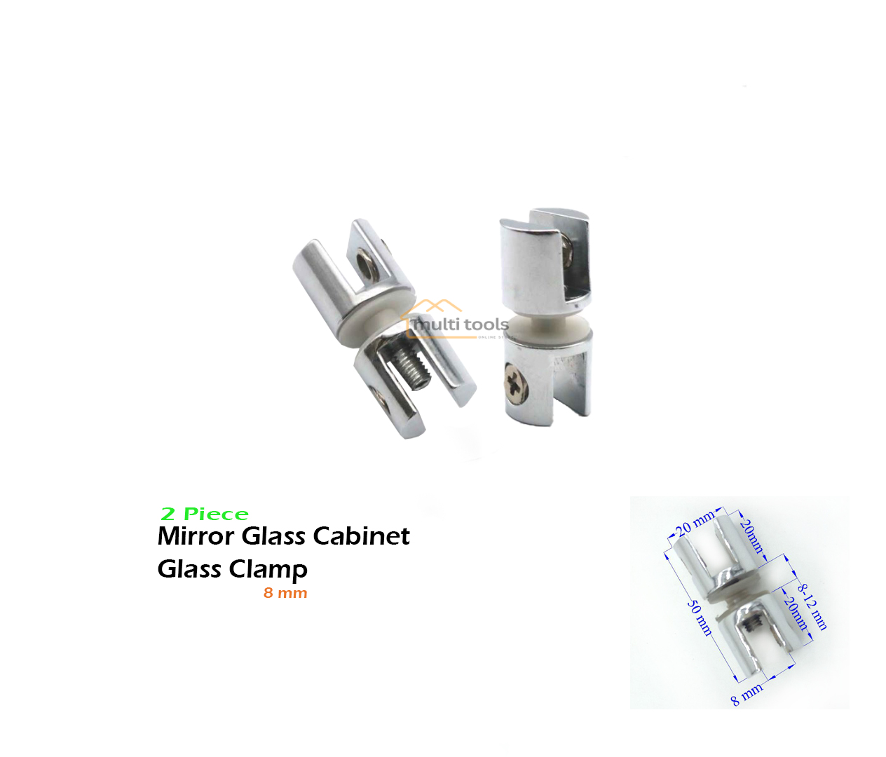 Mirror Glass Cabinet Glass Clamp